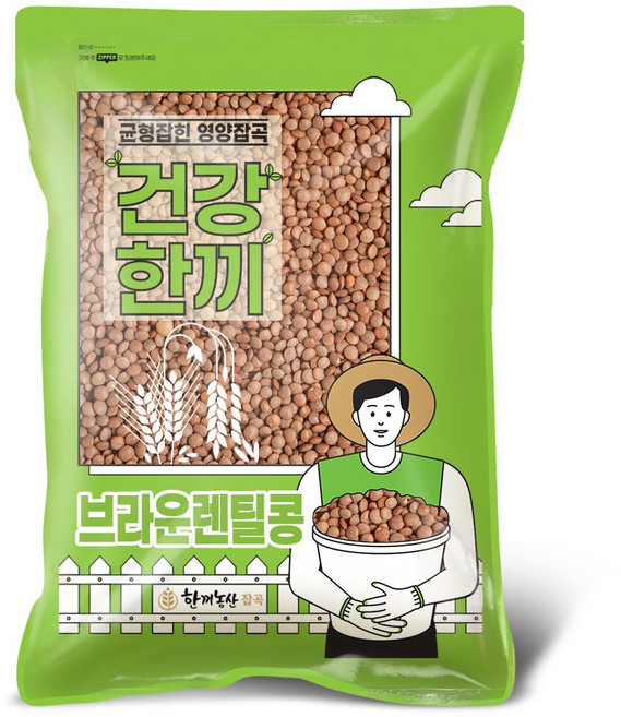 한끼농산 브라운렌틸콩 5kg, 1개