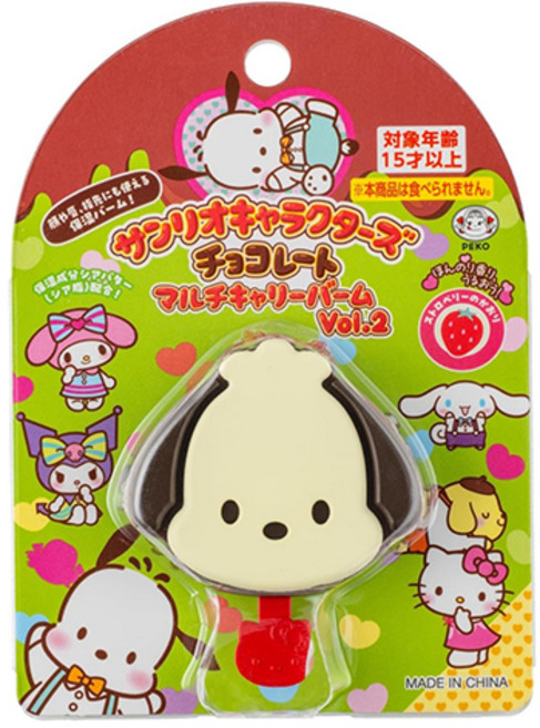 반다이 산리오 캐릭터 초콜릿 림밤 멀티밤 포챠코, 1개