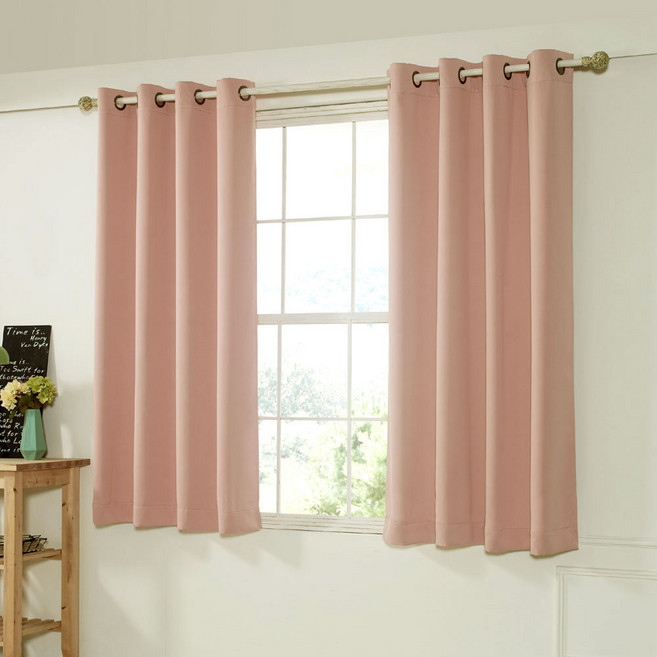 WCL 어울림 창문형 아일렛형 암막커튼 1+1 세트판매 햇빛차단 방한 방풍 단열