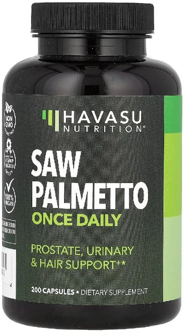 하바수뉴트리션 쏘팔메토 500mg Saw Palmetto 소팔메토 추출물 캡슐 200정, 1개 - 쿠팡