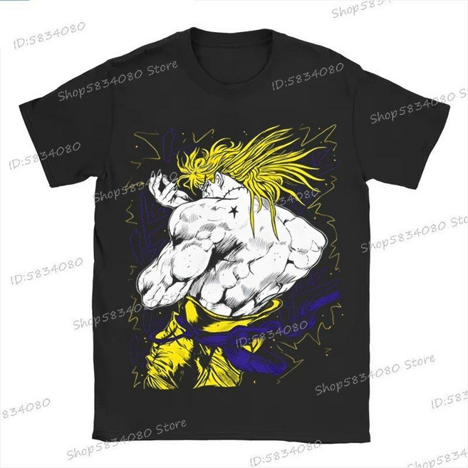 죠죠의기묘한모험 스틸볼런굿즈 죠니 죠스타 자이로 체펠리 티셔츠 반팔티 오버핏 굿즈