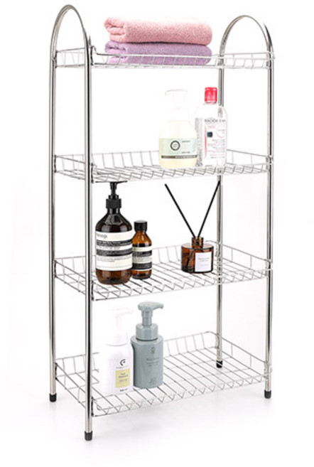 리빙코아 올스텐 욕실 사각선반, 4단, 1개