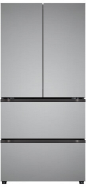 오브제 505L 컨버터블 스탠드형 4도어 김치냉장고 메탈 김치톡톡 방문설치 Z509MPSF13, 프라임실버