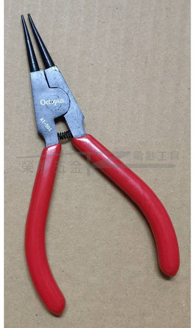 榮展五金 章魚牌 Octopus KT-503 125mm 軸用彈簧鉗 直爪彈簧鉗, 1個