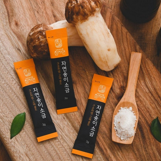 참자연 자연 송이버섯 소금 스틱형, 13개, 3g