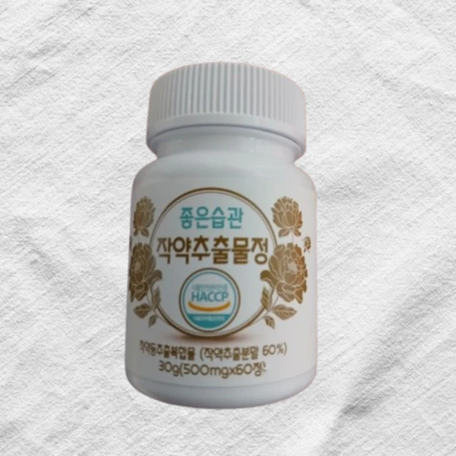 좋은습관 작약추출물정 500mg, 60정, 1박스 - 쿠팡