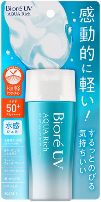 [일본정품]비오레 UV 아쿠아 리치 워터리 젤 70ml 4901301413253, 3개
