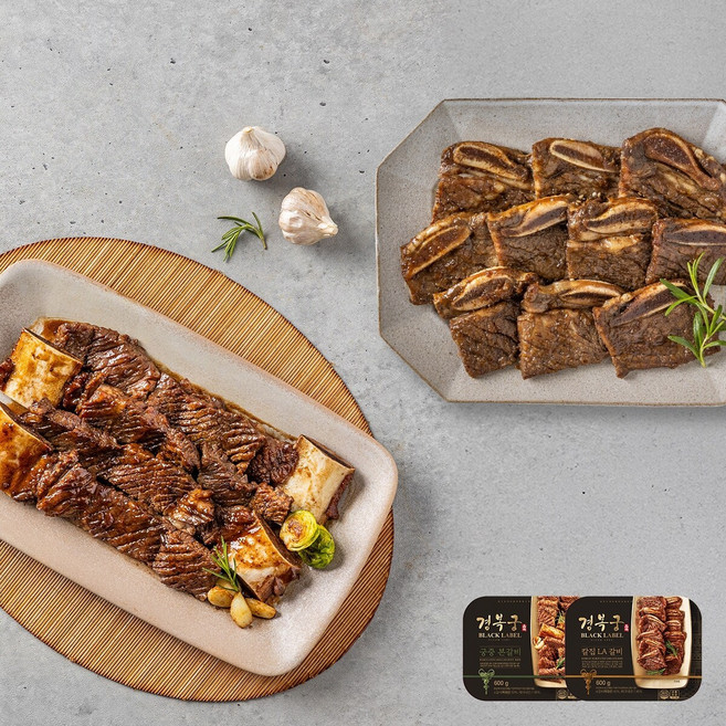 [경복궁] 궁중본갈비+칼집LA갈비 혼합 구성, 1세트, 1.2kg