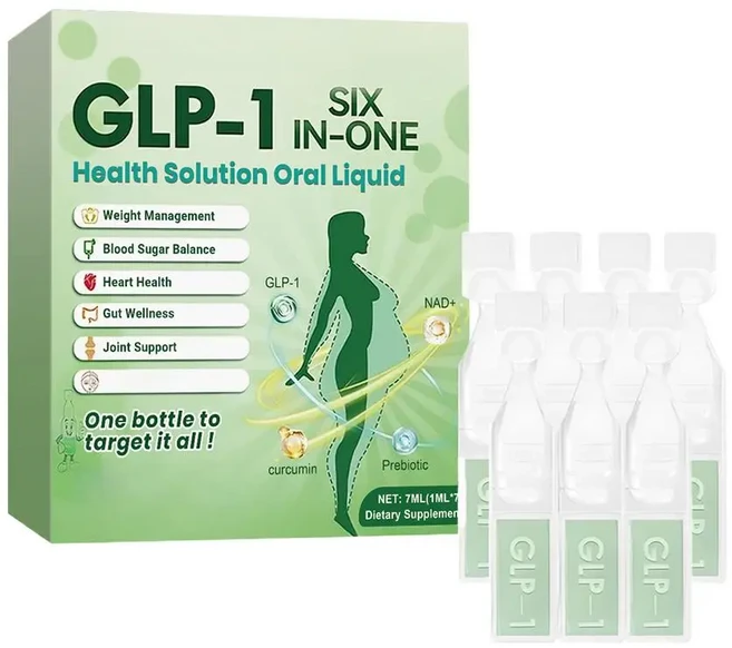 GLP1 경구용 액체 GLP 1 펩타이드 복합 세럼 체중 감량 보조제 천연 고급 바디 케어 액체 여성용, 04 1BOX