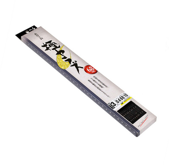 오니가께 중층 2본 묶음바늘 68cm 중층 민물 낚시 바늘, 1개