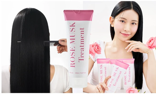 에뜨왈 로즈 머스크 트리트먼트 250ml (딥 레페어 헤어 마스크+퍼퓸 판테놀 콜라겐), 1개 - 쿠팡