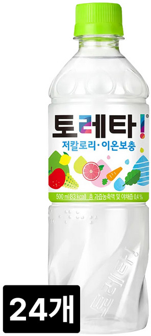 토레타 페트음료, 500ml, 24개