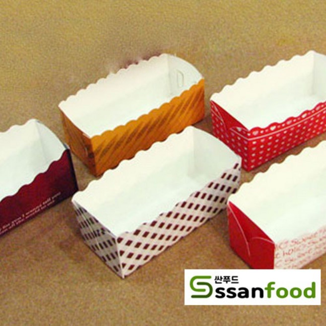 미니 파운드컵 비조립 14.5 x 6 x 5.5 cm 보리 100개, 1개