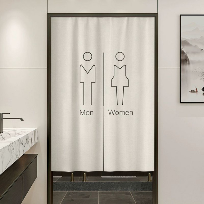 화장실 가림막 입구 가리개 음식점 토일렛 커튼 카페 식당 가림천