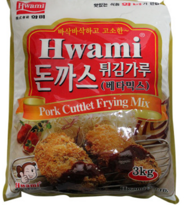 화미 돈까스 튀김가루 [베타믹스] 3kg+5개 1박스, 3kg