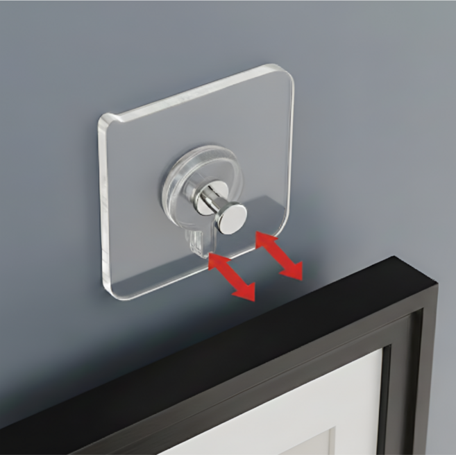 말끔당 초강력 무타공 액자 걸이 접착식 후크, 10개, 단색