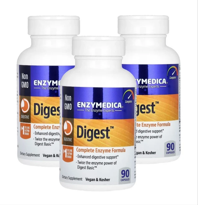 Enzymedica 엔자메디카 다이제스티브 Digest Complete Enzyme, 90정, 3개 - 쿠팡