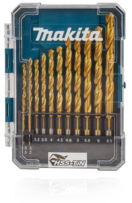 마끼다 티타늄코팅 하이스틴 드릴비트 세트 D-72855, 1세트