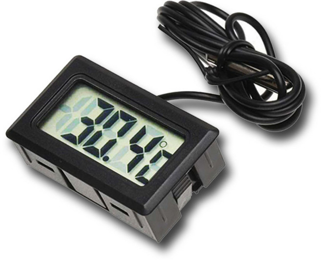 [카코리아] 디지털 온도계 전자 센서 어항 케이블 냉장고 1M 2개