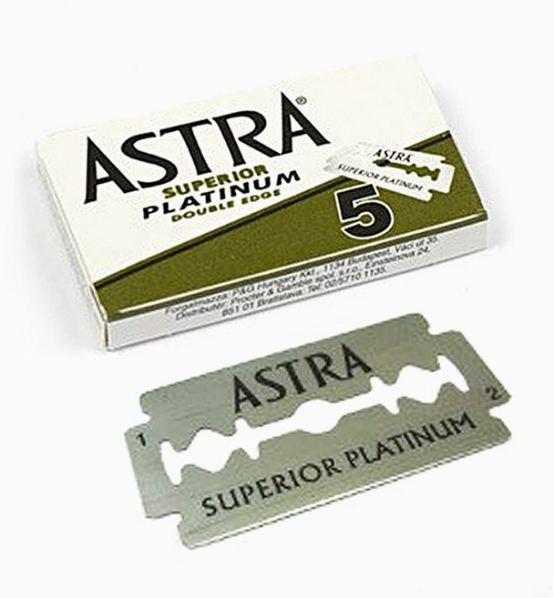 아스트라 바버샵클래식 플래티넘 면도날 면도기날, 5개입, 4개