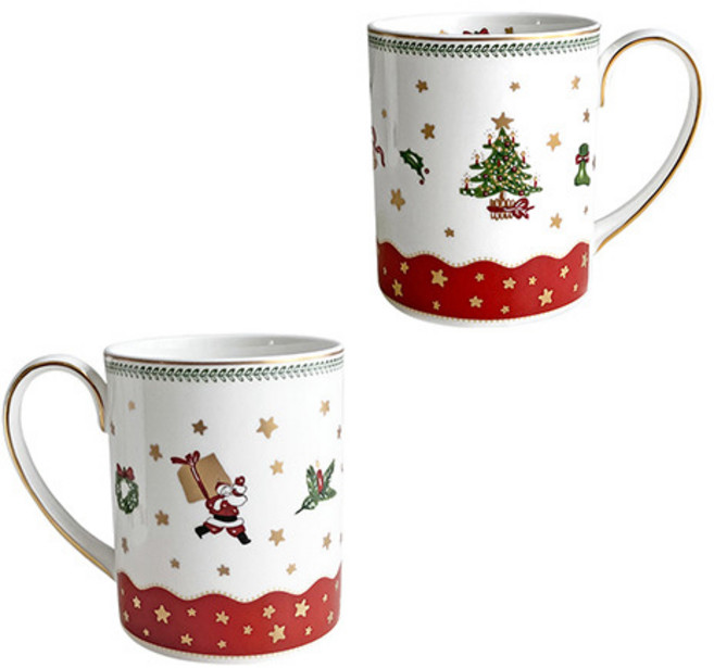 [트위그뉴욕] [크리스마스] 프라우나 마이노엘 머그세트 (2p), 상세 설명 참조, 1개