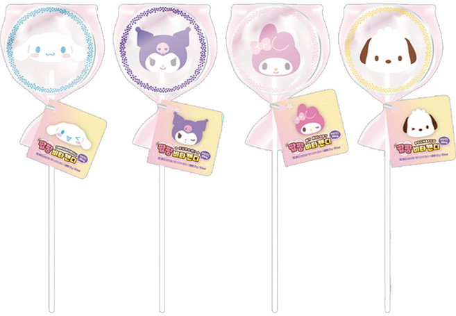 산리오 캐릭터즈 팝핑 비타캔디, 4개, 20g