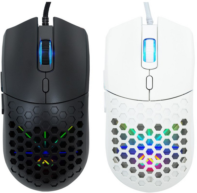 맥스틸 VOLT G1 광축 타공 LED 게이밍마우스 롤 배그 서든어택 게임용 업무용, 화이트