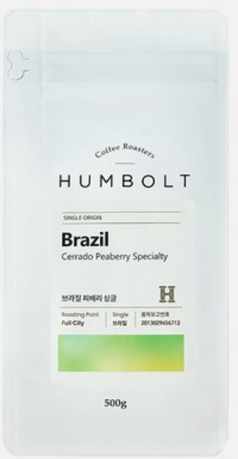 훔볼트 피베리싱글 시그니쳐 스페셜티 원두커피, 에스프레소용(아주곱게), 500g, 1개