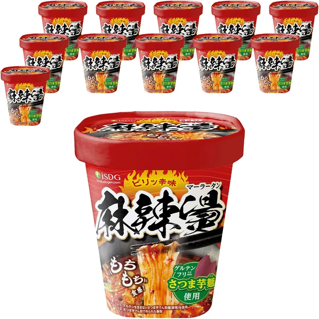 iSDG 얼얼하게 매운 맛 마라탕 88g, 12개 - 쿠팡