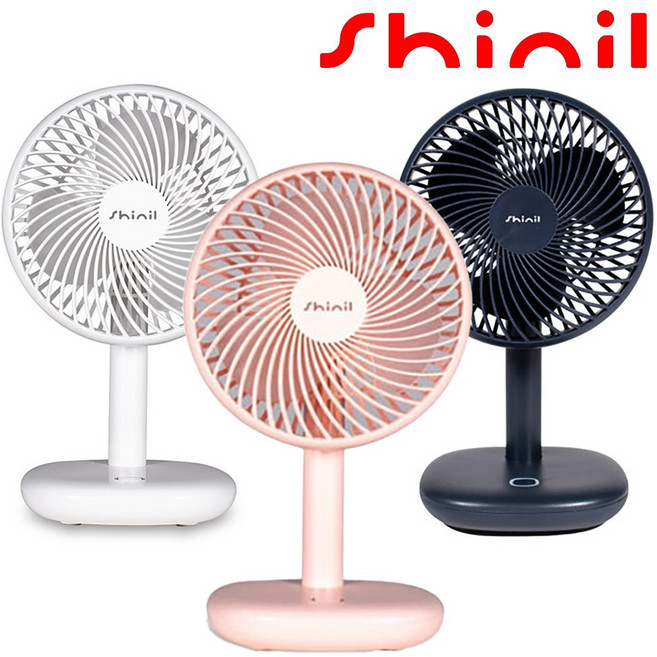 신일 탁상용 미니 선풍기 무선 소형 무소음 저소음 캠핑용 휴대용 선풍기 핑크