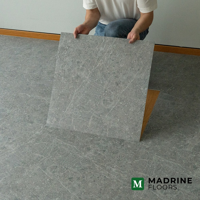 마드린 LVT 비접착식 600 데코타일 3T 바닥재 1평 10가지 컬러, 9개, 오션 마블(FSM5712)