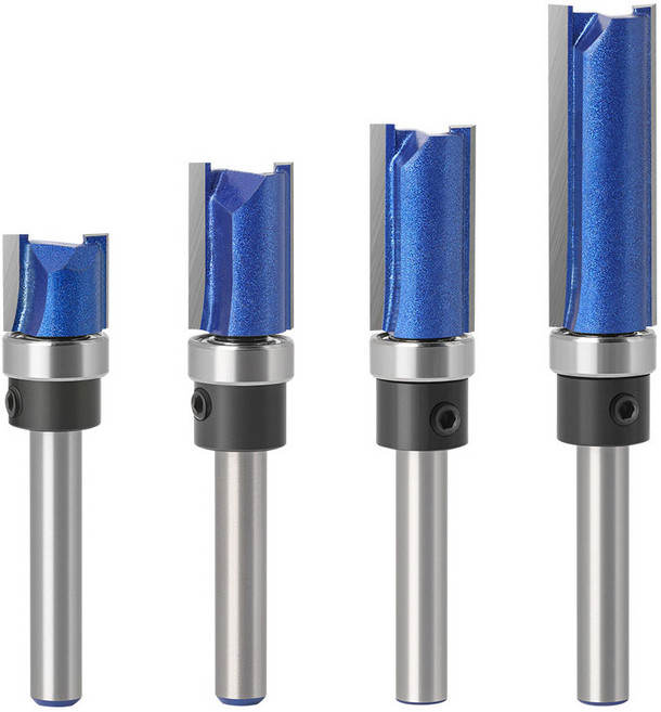 6mm 트리머 평베어링(하단) 4종세트, 1세트