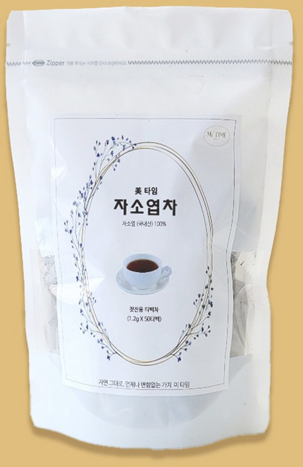 미타임 국산 차즈기 자소엽차 차조기 티백차 PLA 티백, 2개, 50개입, 1.2g