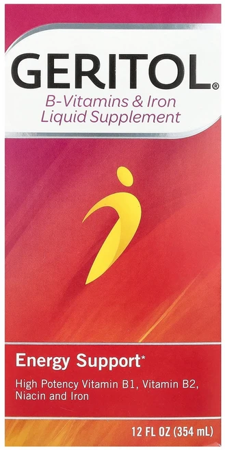 Geritol B-비타민 및 액상 철분 보충제 354ml(12fl oz) Geritol (제리톨), Geritol, B-비타민 및 액상 철분 보충제, 35, 1개 - 쿠팡