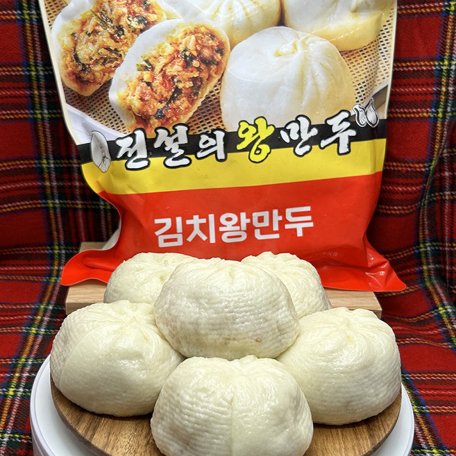 본사발송 전설의 김치 왕만두 매콤 아삭, 1개, 750g