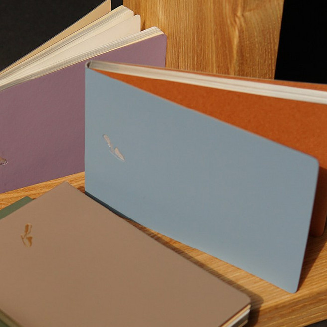 불렛저널 그리드 라인 노트 (필사 일기 아이디어 기록) 직장인 선물용 노트, 1개, 03.사계해변(파랑)