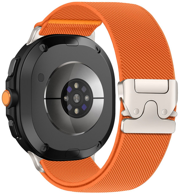 갤럭시워치8/8클래식 파라슈트 스타일 버클 마그네틱 나일론 스트랩 밴드 시계줄, 오렌지