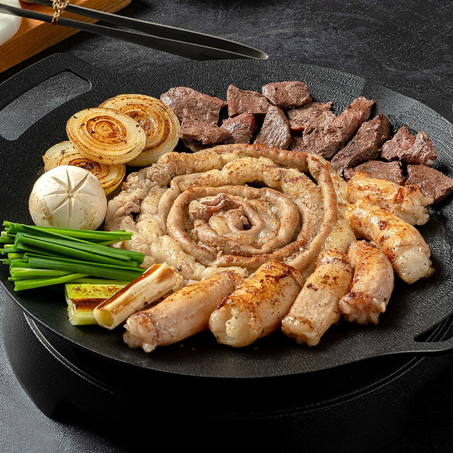 한우 곱창 소곱창 대창 소염통 세트 1kg (소스포함), 한우소곱창 세트 (곱창+대창+염통) 1kg, 1개