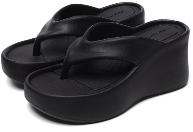 모입냥 여성 여름 키높이 9cm 쪼리 2color