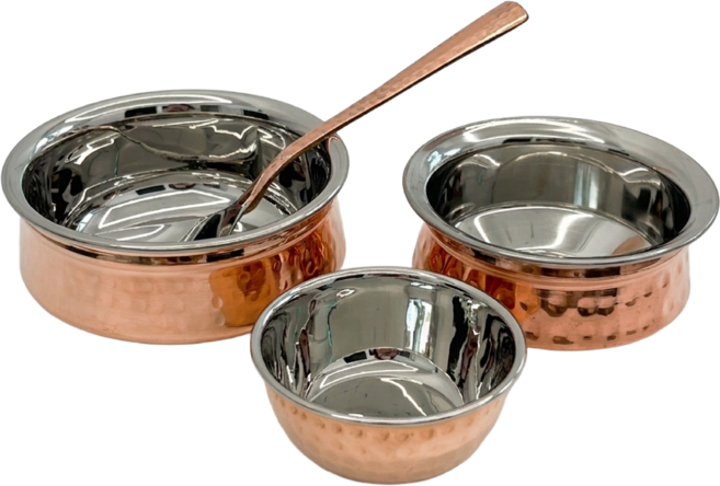 인도 수제 동그릇 커리 볼 커리 스푼, 1개, 커리볼(소)