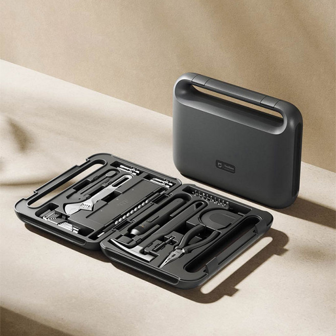 샤오미 Mijia 전기 스크루 드라이버 + 수동 도구 상자 세트 충전 가정용 소형 2000mah 대용량, 01 Mijia toolbox