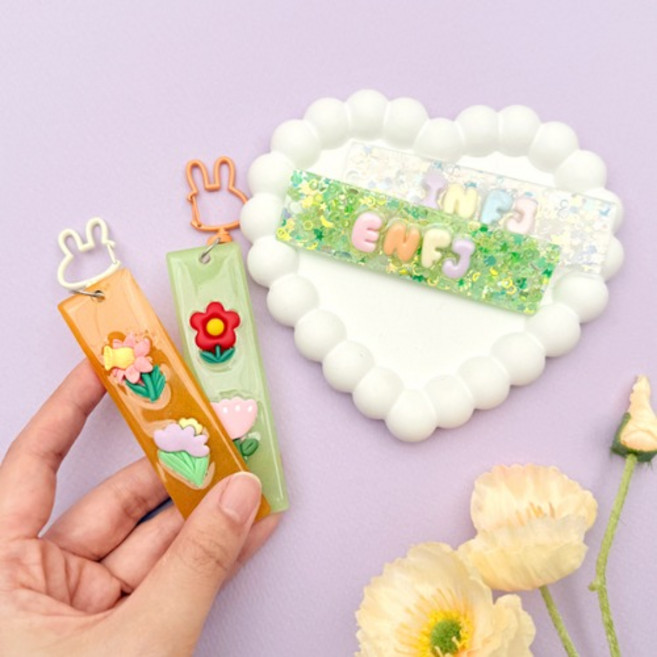 (TD) 막대 레진아트 키링 만들기, 1번