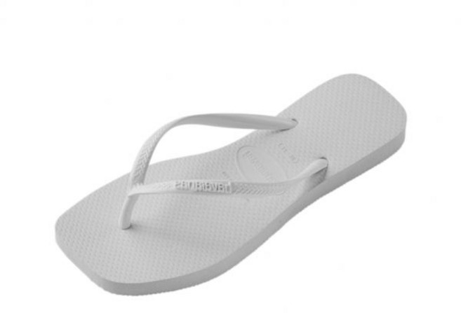 하바이아나스 슬림 스퀘어 플립플랍 쪼리 White 123352