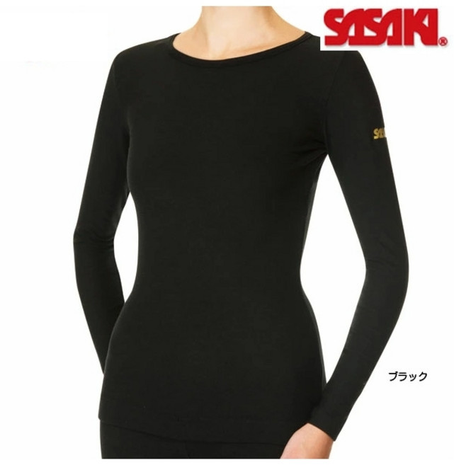 사사키 리듬 체조 기모 긴팔 상의 타이즈 스트레치 티셔츠