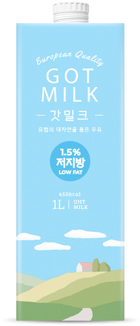 갓밀크 저지방 우유, 1L, 48개