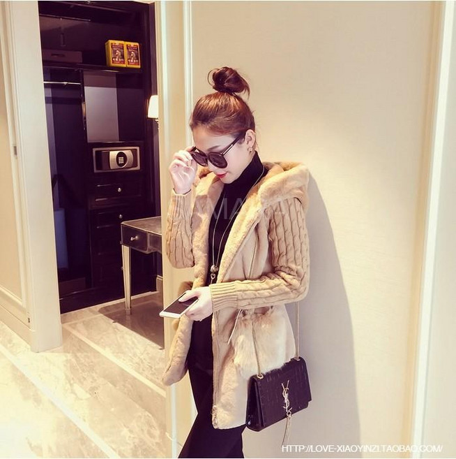 SAMARA 여성 가을 겨울 빅사이즈 니트 자켓 여자점퍼TT4 578352185905