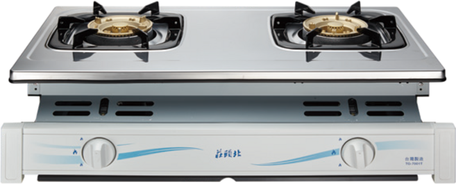 莊頭北 雙口瓦斯爐 TG-7001T 嵌入式設計 全銅爐蓋 二級能效, 天然氣, TG-7001T 天然氣