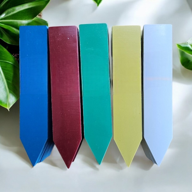 칼라화분이름표 2x10cm 식물이름표 식물라벨 대형 일자형100p, 빨강