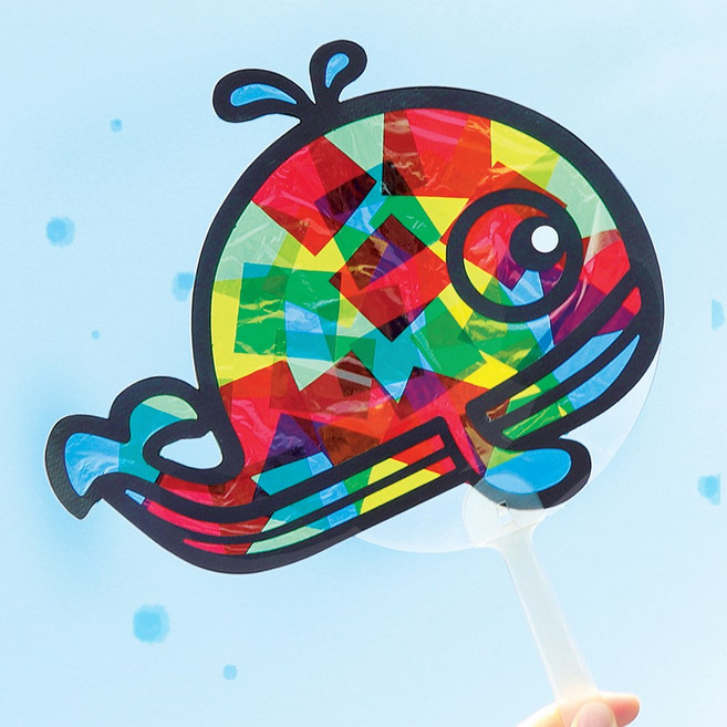 메이크문구 DIY662 썬캐쳐만들기 고래부채