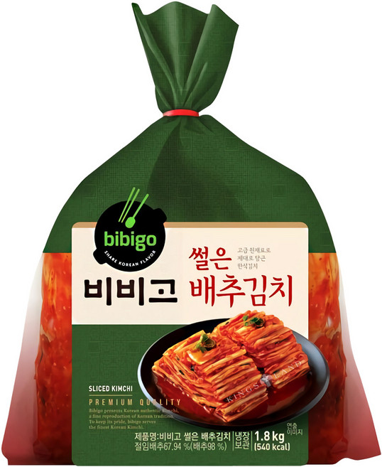 비비고 썰은 배추김치, 1.8kg, 1개